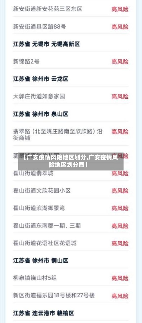 【广安疫情风险地区划分,广安疫情风险地区划分图】