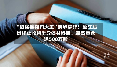 “纸尿裤材料大王”跨界梦碎！延江股份终止收购半导体材料商，高盛重仓逾500万股
