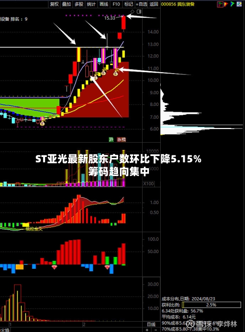 ST亚光最新股东户数环比下降5.15% 筹码趋向集中