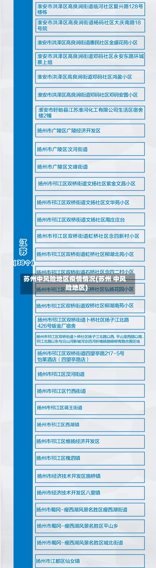 苏州中风险地区疫情情况(苏州 中风险地区)