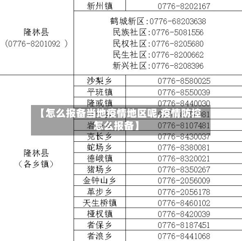 【怎么报备当地疫情地区呢,疫情防控怎么报备】