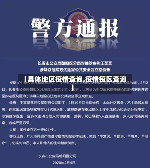 【具体地区疫情查询,疫情疫区查询】
