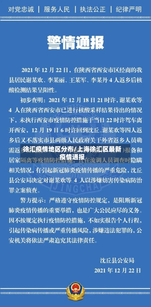 徐汇疫情地区分布/上海徐汇区最新疫情通报